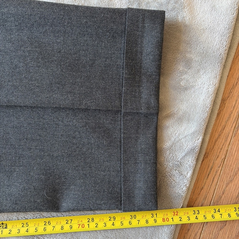 VTG Brooks Brothers Men's Pleated Worsted Wool Dress Pants 35x31 Gray USA - Picture 6 of 7